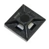 NYLON SELF ADHESIVE MOUNT 18 X 18MM UV BLACK