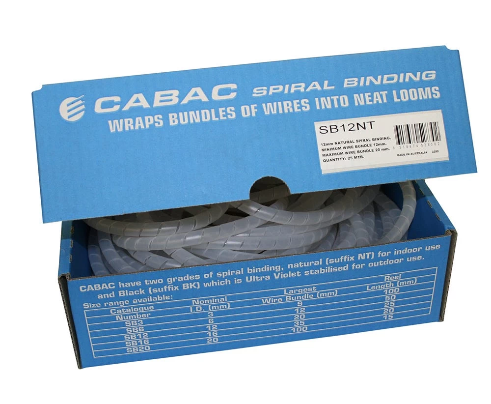 Spiral Binding 12MM Natural 25M 3 Spiral Binding 12MM Natural 25M