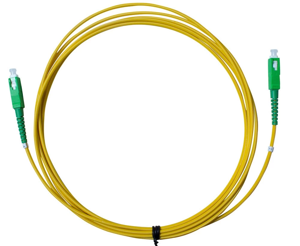 MSS Fibre SCA - SCA Singlemode 3 Metre Yellow LSZH 2mm Simplex Fibre Patch Lead 3 MSS Fibre SCA - SCA Singlemode 3 Metre Yellow LSZH 2mm Simplex Fibre Patch Lead