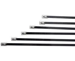 CABLE TIE STAINLESS STEEL 316 STANDARD COATED 300 X 4.6MM