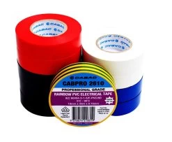 CABPRO PVC Electrical Tape 2610 - Rainbow 20m 10PAC