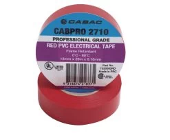 CABPRO PVC Tape 2710 - Red 18mm X 20m