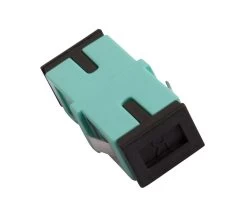 SC Multi Mode Aqua Simplex Thru-Adaptor