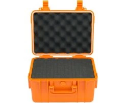 WATERPROOF CASE 280x230x155 W/Foam ORANG