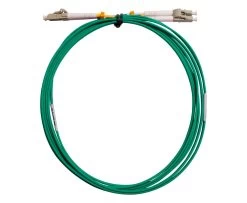 MSS Fibre LCA - LC OM4 10 Metre Green LSZH 2mm Duplex Fibre Patch Lead